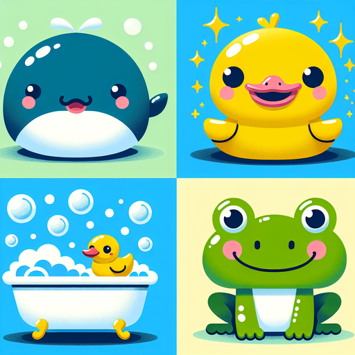 Bubbly Bathtime Friends Diamonded Painting Kits