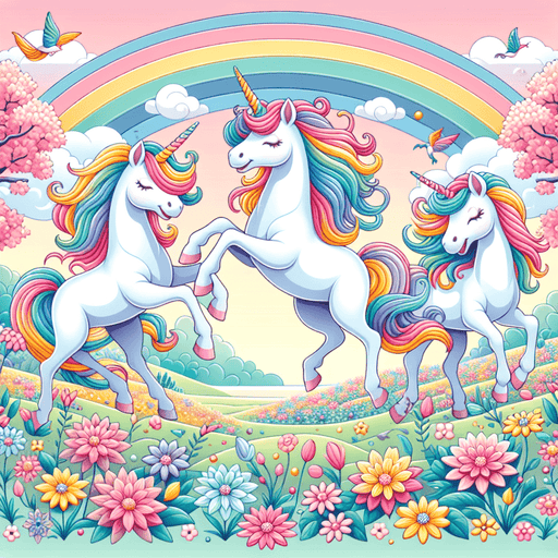 Mystical Unicorn Parade Diamond Painting