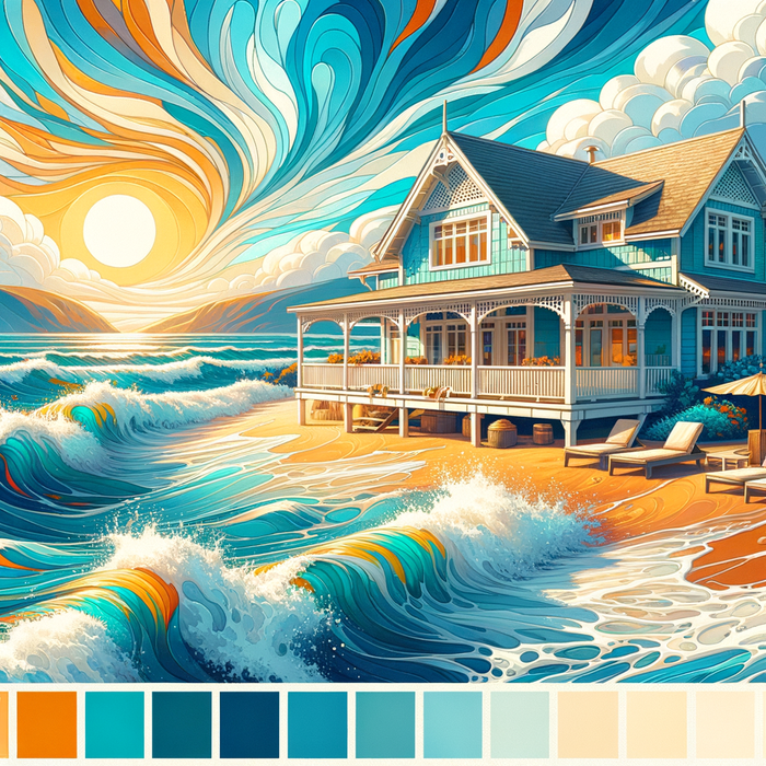 Charming Seaside Retreat Paint By Diamond