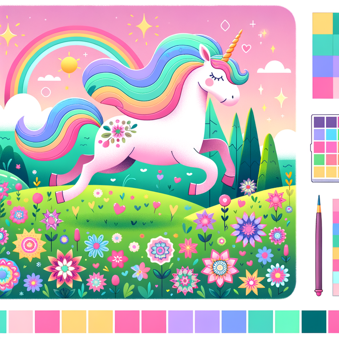 Fairy Tale Unicorn Paint By Diamonds Art