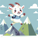 Mountain Climber Goat Paint By Diamonds Kits