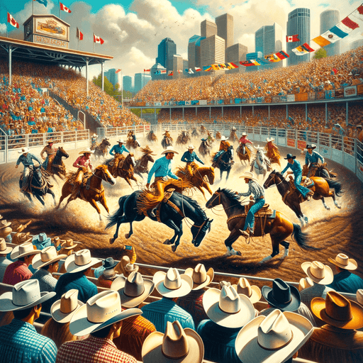 Calgary Stampede - Canada Paint By Color