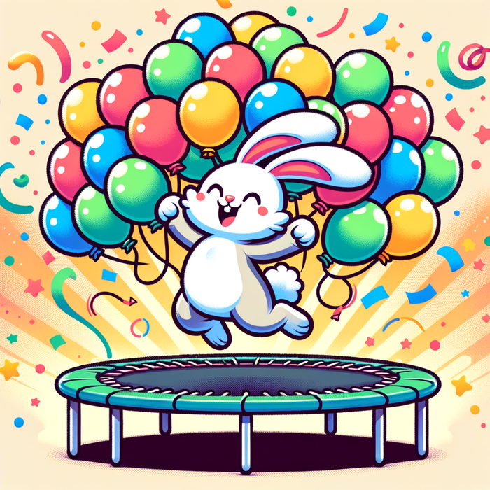 Bouncy Bunny Hop Paint By Diamond