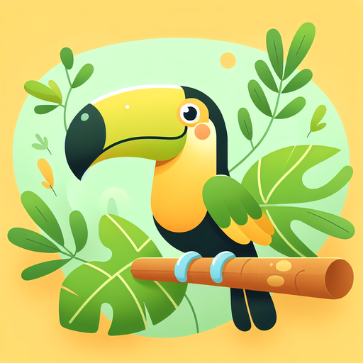 Tranquil Tropical Toucan Paint By Diamond