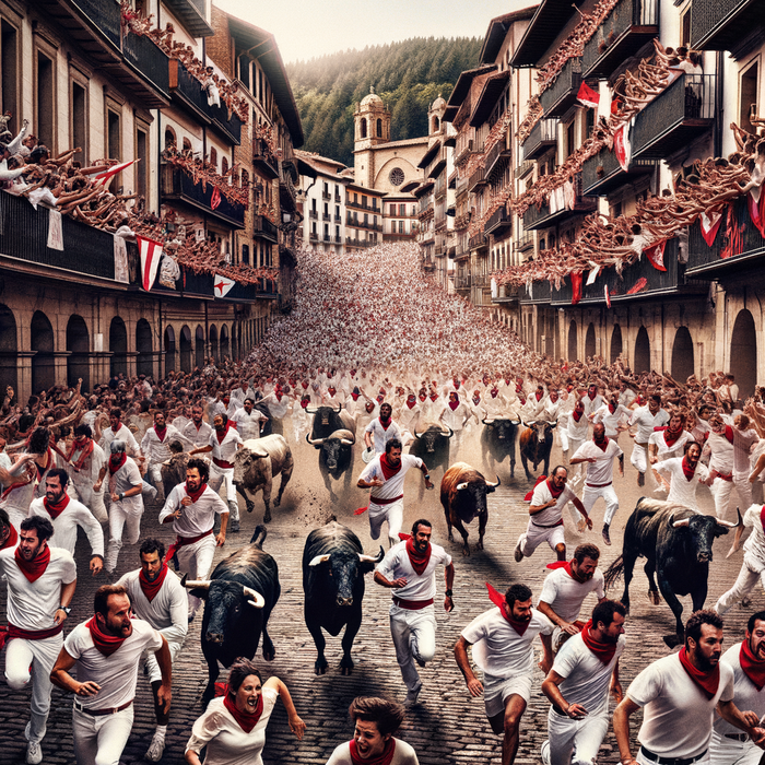 Fiesta De San Fermin - Pamplona Paint By Color