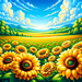 Radiant Sunflower Fields Diamonded Painting Kits