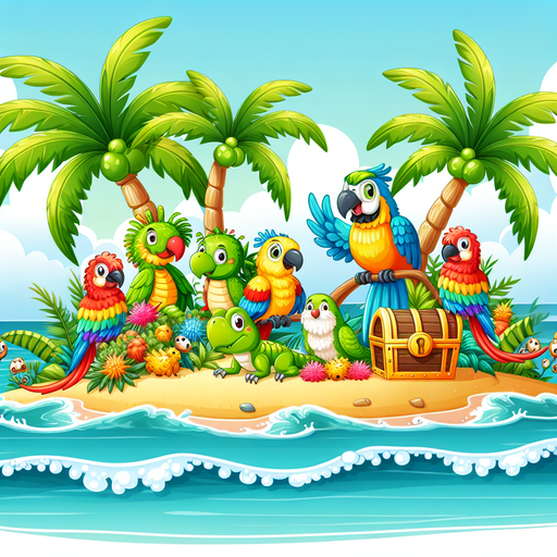 Tropical Treasures Paint By Diamonds Kits