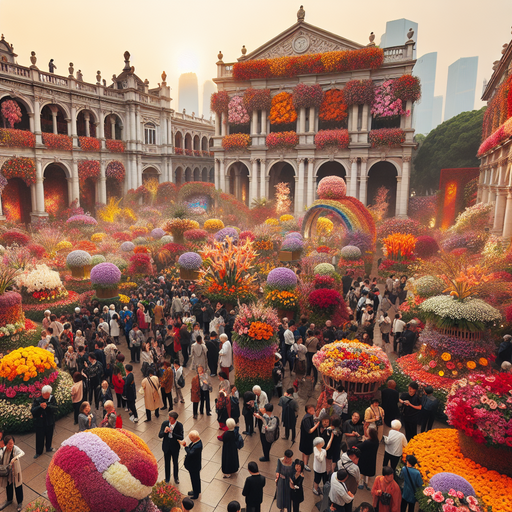 The Flower Festival In Guangzhou Paint By Diamond