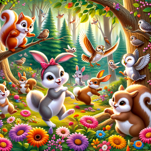 Cute Forest Critters Paint By Diamonds