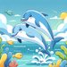 Ocean Adventures With Dolphins Diamonded Painting Kits