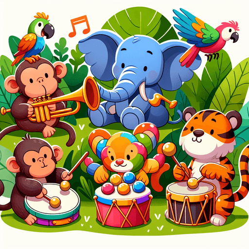 Musical Jungle Diamond Painting