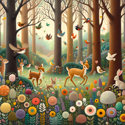 Delightful Woodland Adventure Paint By Color