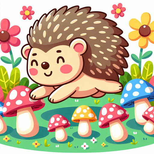 Happy Hopping Hedgehog Diamonded Painting Kits