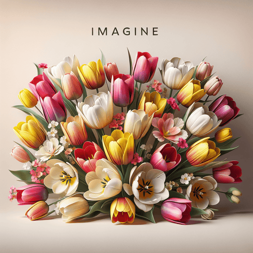 Elegant Tulip Bouquet Painting Diamond Kit