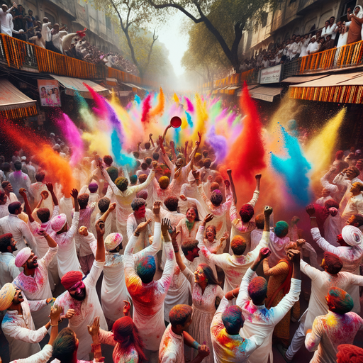 Holi Festival Of Colors - New Delhi DIY Paint By Diamonds