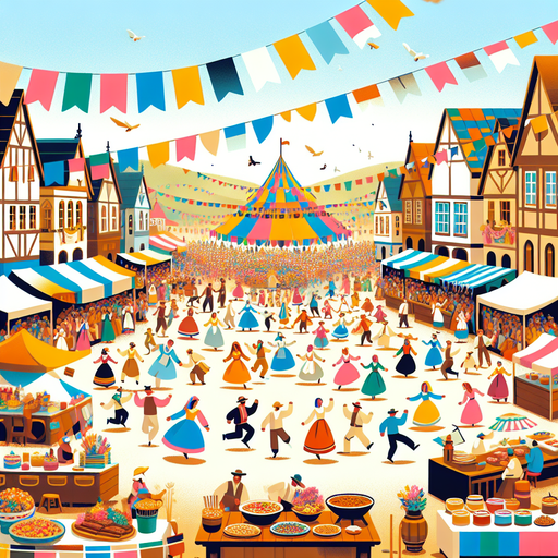 Happy Village Festivities DIY Paint By Diamonds
