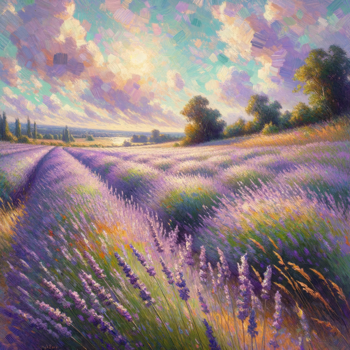 Lavender Field Calm Paint By Color