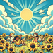 Sunflower Fields Of Wonder Paint By Diamond