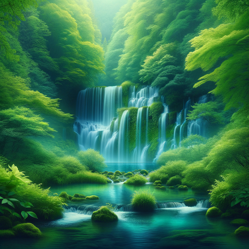 Serene Waterfalls Diamond Painting