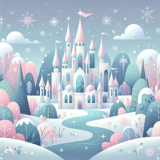 Fantasy Ice Palace Painting Diamond Kit