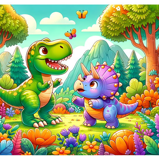 Joyful Dinosaur Expedition Paint By Diamonds Art