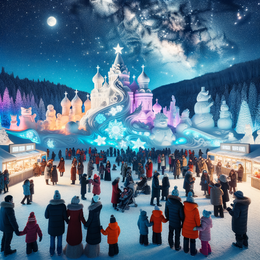 The Sapporo Snow Festival Paint By Diamonds Kits