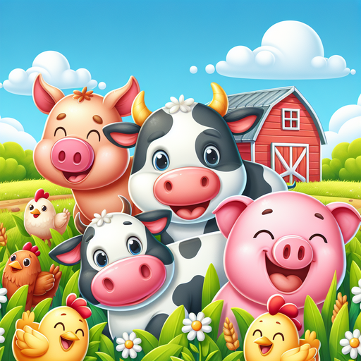 Silly Farm Friends Paint By Diamonds Kits