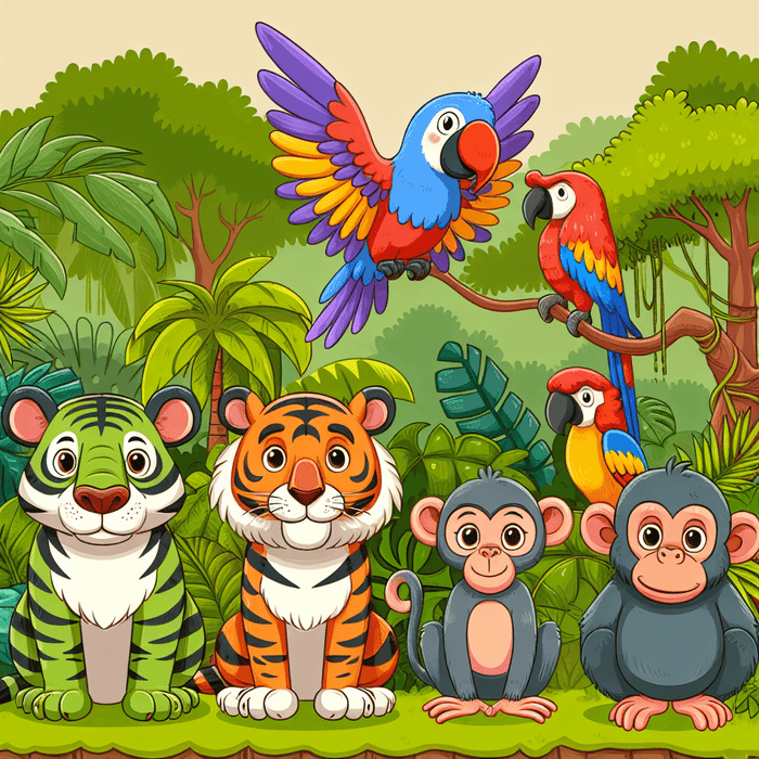 Mighty Jungle Paint By Diamonds Kits