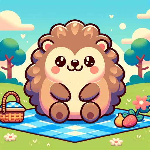 Charming Hedgehog Picnic Paint By Diamonds