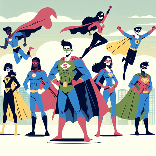 Superhero Action Team Diamonded Painting Kits