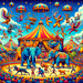 Whimsical Circus Fun Paint By Color