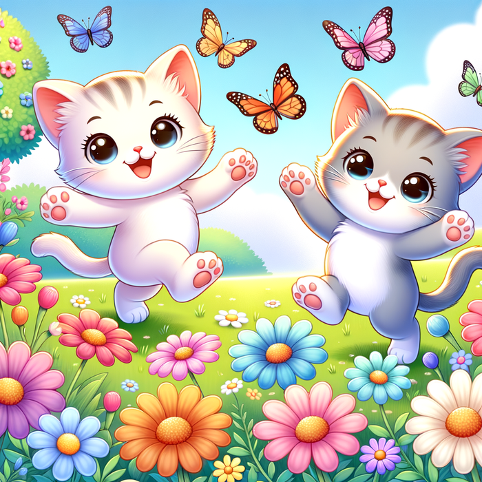 Lovely Little Kittens Paint By Diamonds Art