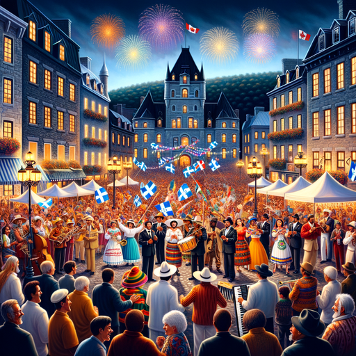 Fête De La Saint-Jean - Quebec City Paint By Diamonds Art