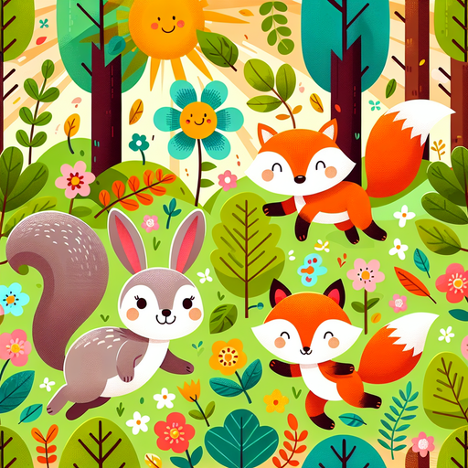 Curious Forest Friends Paint By Diamonds