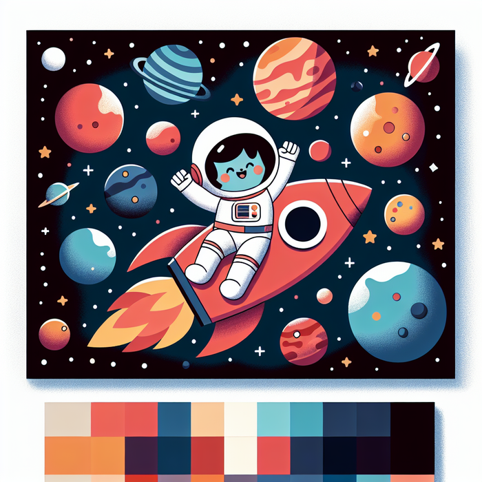 Space Explorer's Voyage Paint By Diamond