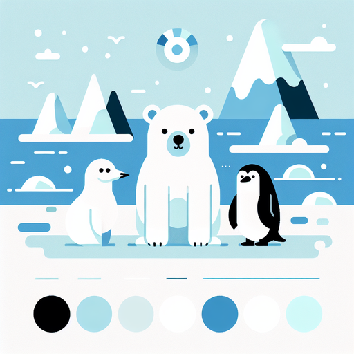 Playful Arctic Animals Painting Diamond Kit