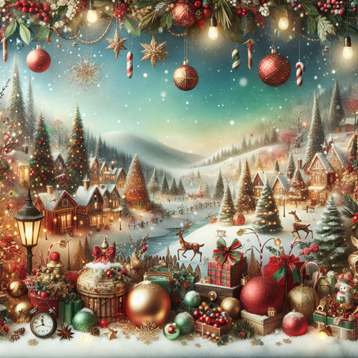 Christmas Spirit Enchantment Paint By Diamonds Kits