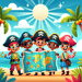 Pirate Adventure Crew Paint By Diamonds Art