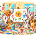 Doodle Dogs Paint By Color