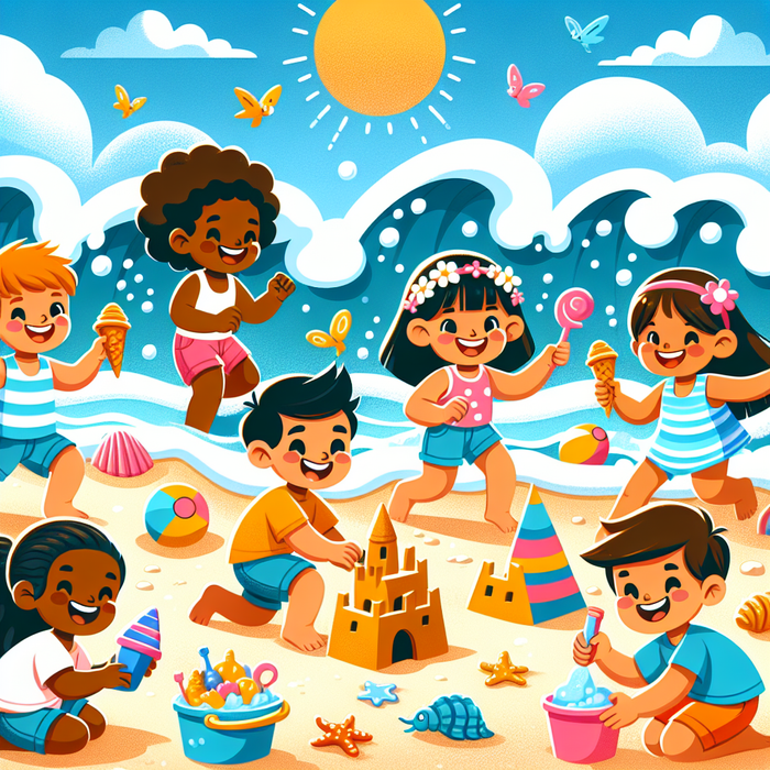 Beachside Adventures Paint By Diamonds Art