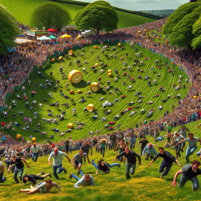 The Cheese Rolling Festival Diamonded Painting Kits