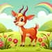 Adorable Antelope Painting Diamond Kit