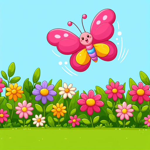 Bouncing Butterfly Paint By Color