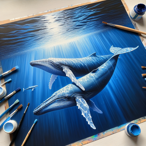 Whale Tales Painting By Diamonds Kit