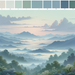 Misty Mountain View Paint By Diamonds Art