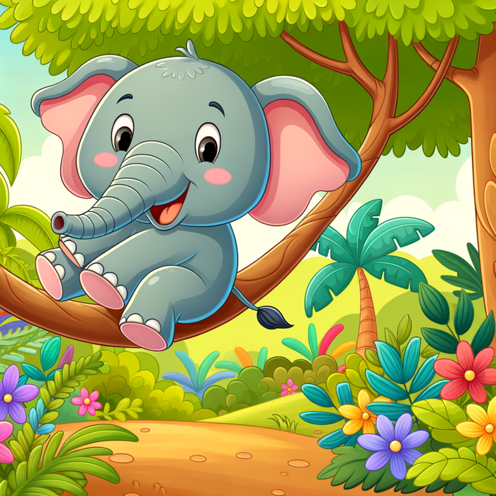 Adventure Elephant Painting Diamond Kit