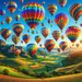 Charming Hot Air Balloon Festival Diamonded Painting Kits