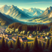 Bavarian Mountain Vista Painting By Diamonds Kit