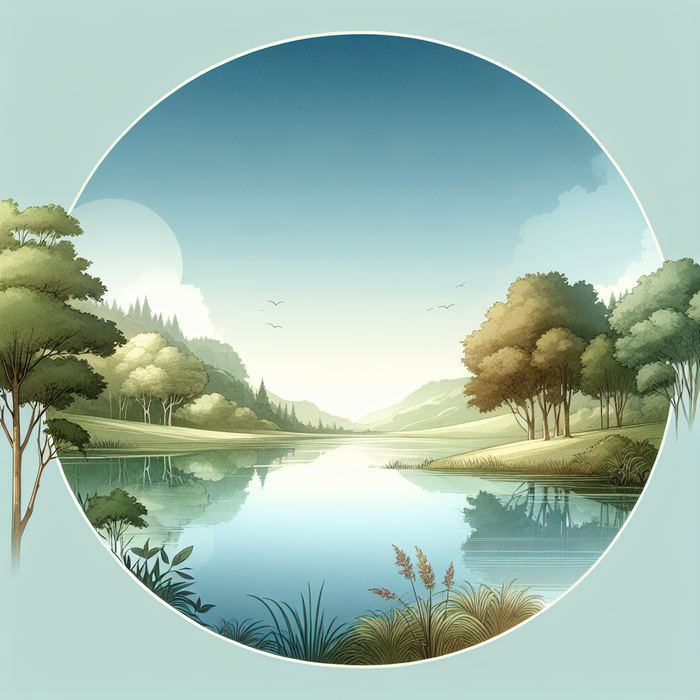 Peaceful Waterscape Painting Diamond Kit