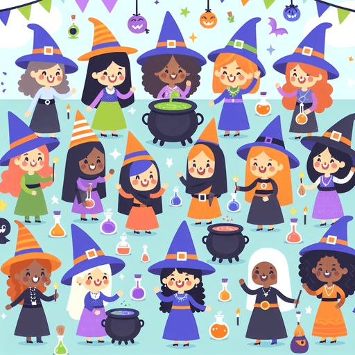 Whimsical Witch Party Diamonded Painting Kits